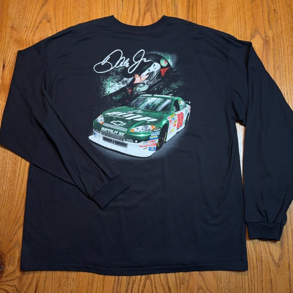 Dale‎ Earnhardt Jr NASCAR Shirt Mens 3XL Amp Energy Racing Graphic Long Sleeve